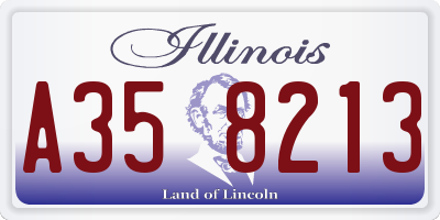 IL license plate A358213
