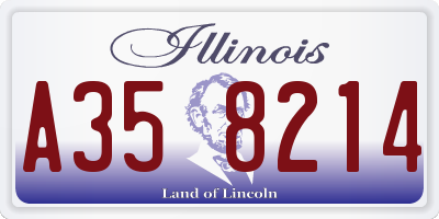 IL license plate A358214
