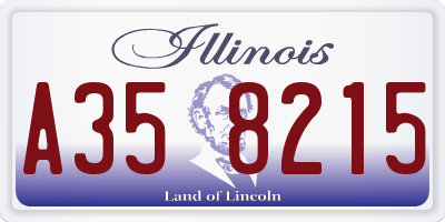 IL license plate A358215