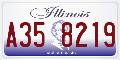 IL license plate A358219