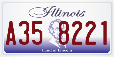 IL license plate A358221