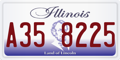 IL license plate A358225