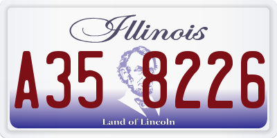 IL license plate A358226
