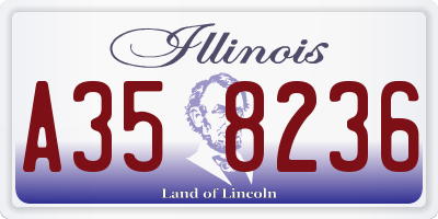 IL license plate A358236