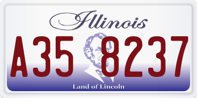 IL license plate A358237
