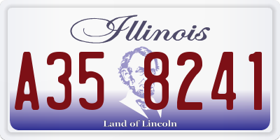 IL license plate A358241