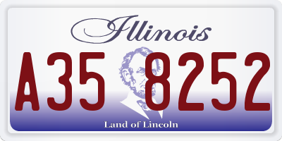 IL license plate A358252