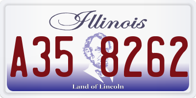 IL license plate A358262