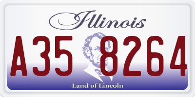 IL license plate A358264