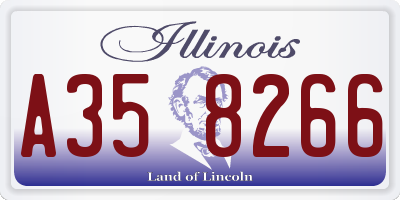 IL license plate A358266