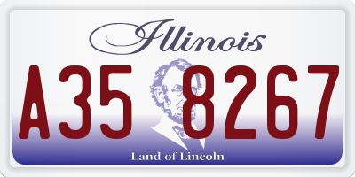 IL license plate A358267