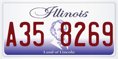 IL license plate A358269