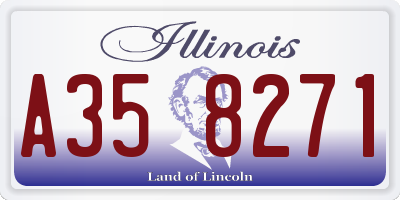 IL license plate A358271