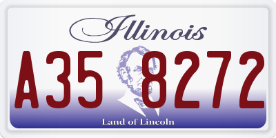 IL license plate A358272
