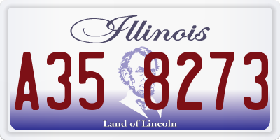IL license plate A358273