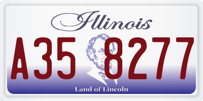 IL license plate A358277