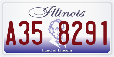 IL license plate A358291