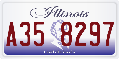 IL license plate A358297