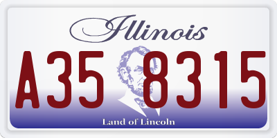 IL license plate A358315