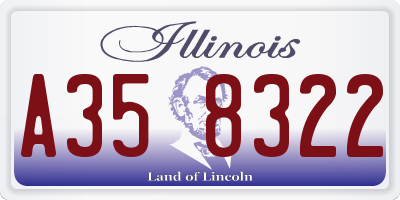 IL license plate A358322