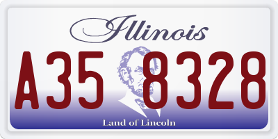 IL license plate A358328