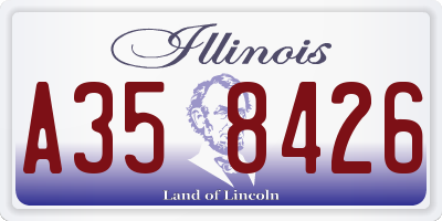 IL license plate A358426