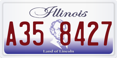 IL license plate A358427
