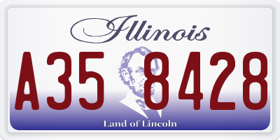IL license plate A358428