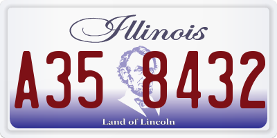 IL license plate A358432
