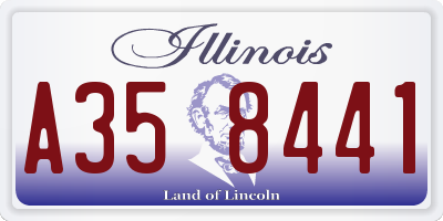 IL license plate A358441