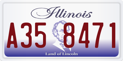 IL license plate A358471