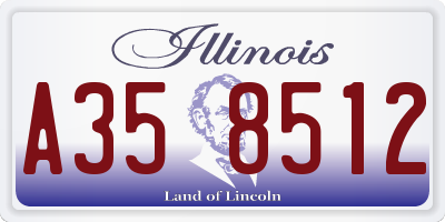IL license plate A358512