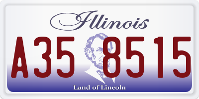 IL license plate A358515