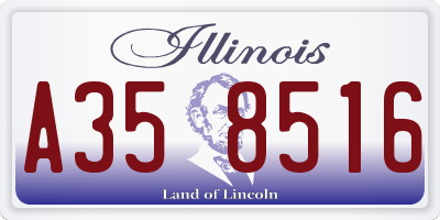 IL license plate A358516
