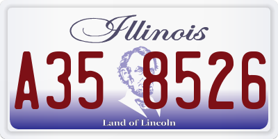 IL license plate A358526