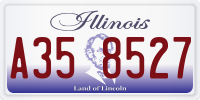 IL license plate A358527