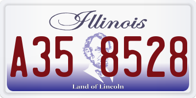 IL license plate A358528
