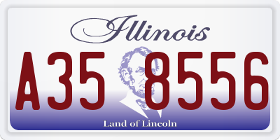 IL license plate A358556