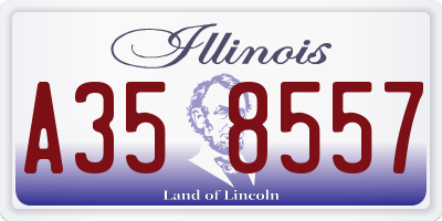 IL license plate A358557