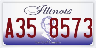 IL license plate A358573
