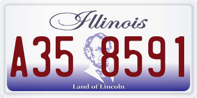 IL license plate A358591