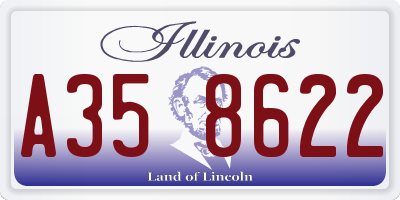 IL license plate A358622