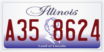 IL license plate A358624