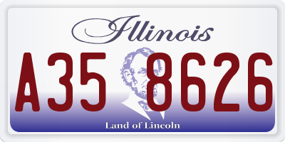 IL license plate A358626
