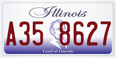 IL license plate A358627