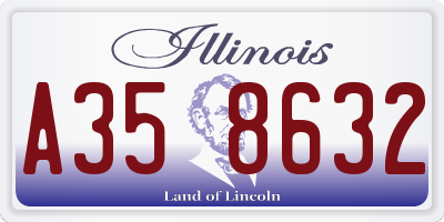IL license plate A358632