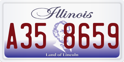 IL license plate A358659