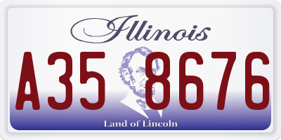 IL license plate A358676