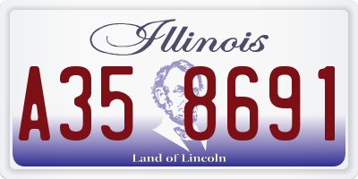 IL license plate A358691