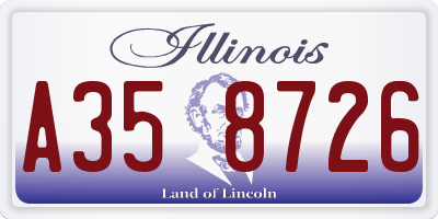 IL license plate A358726
